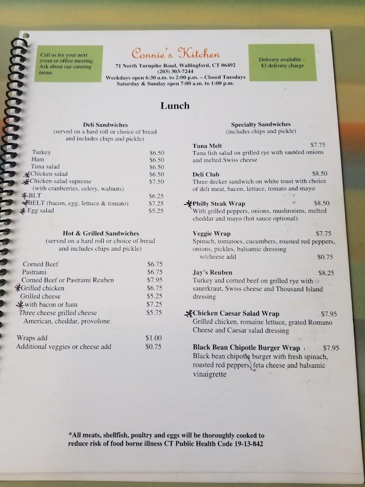Connie's Kitchen Menu image 1